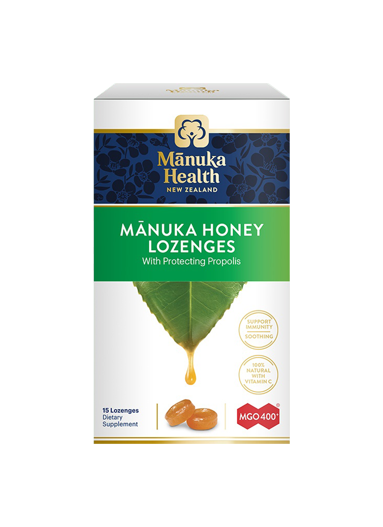 Manuka Health Manuka Honey Lozenges With Protecting Propolis 15 Lozeng