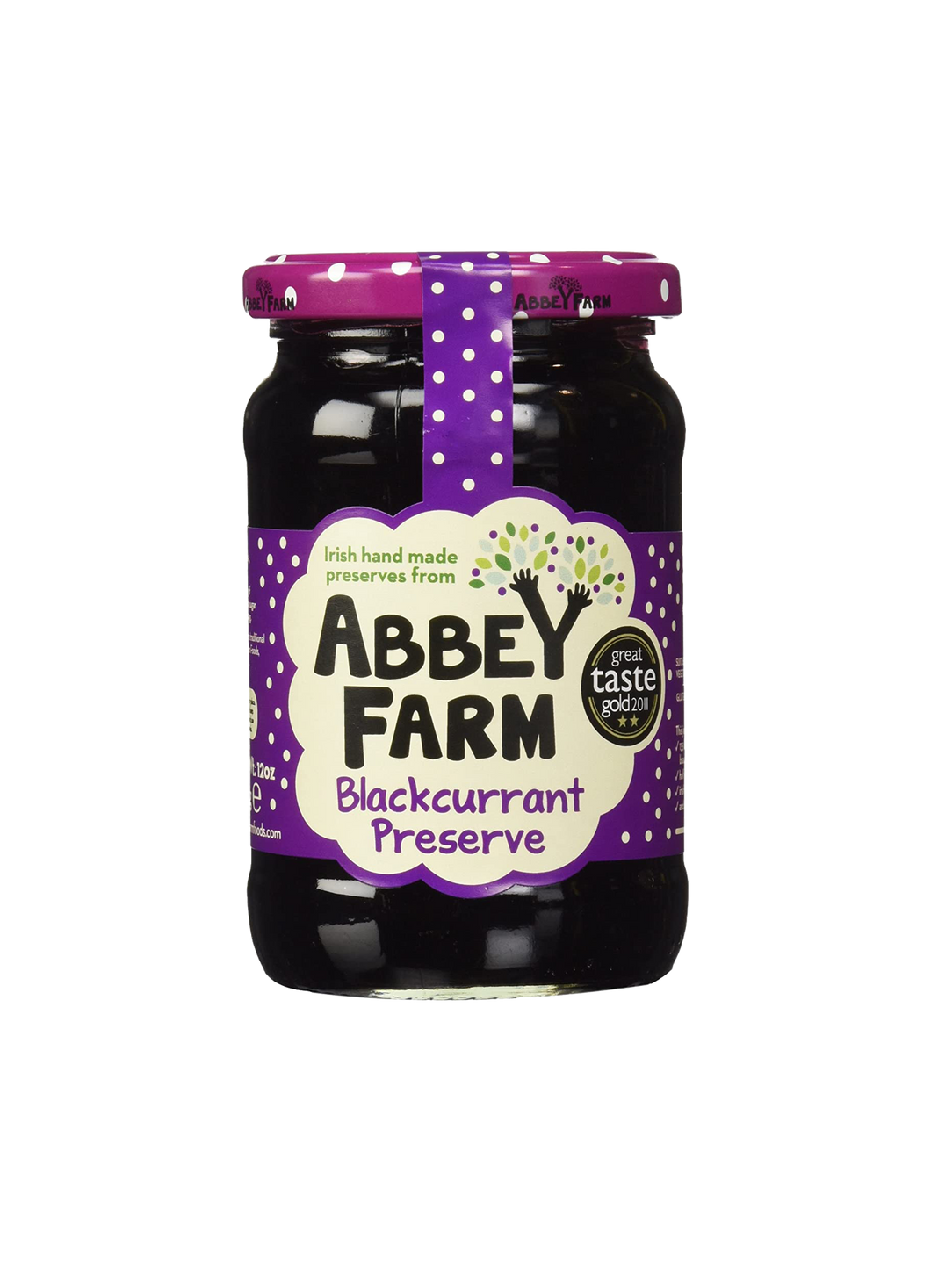 Abbey Farm Blackcurrant Jam Extra Fruit 340g