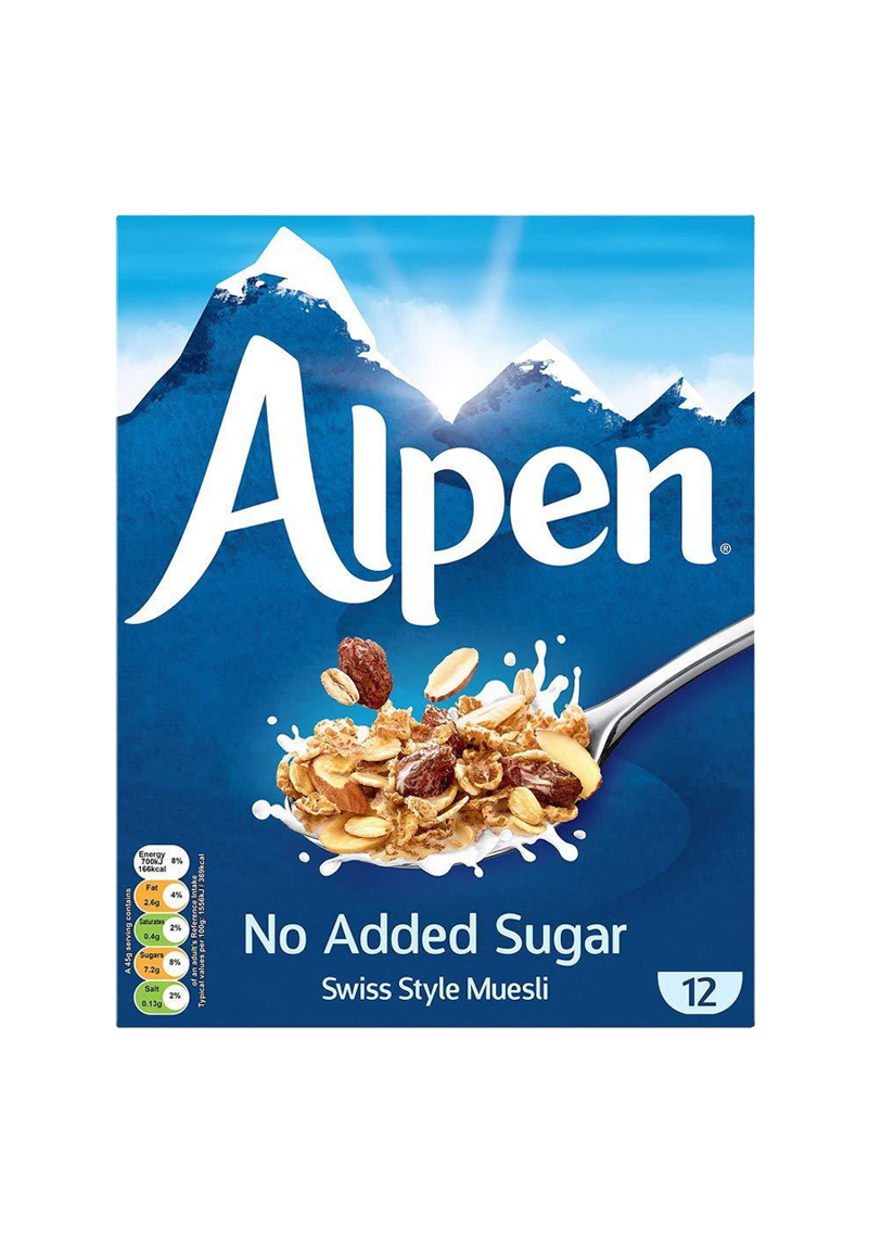 Alpen no added sugar swiss style muesli 550g