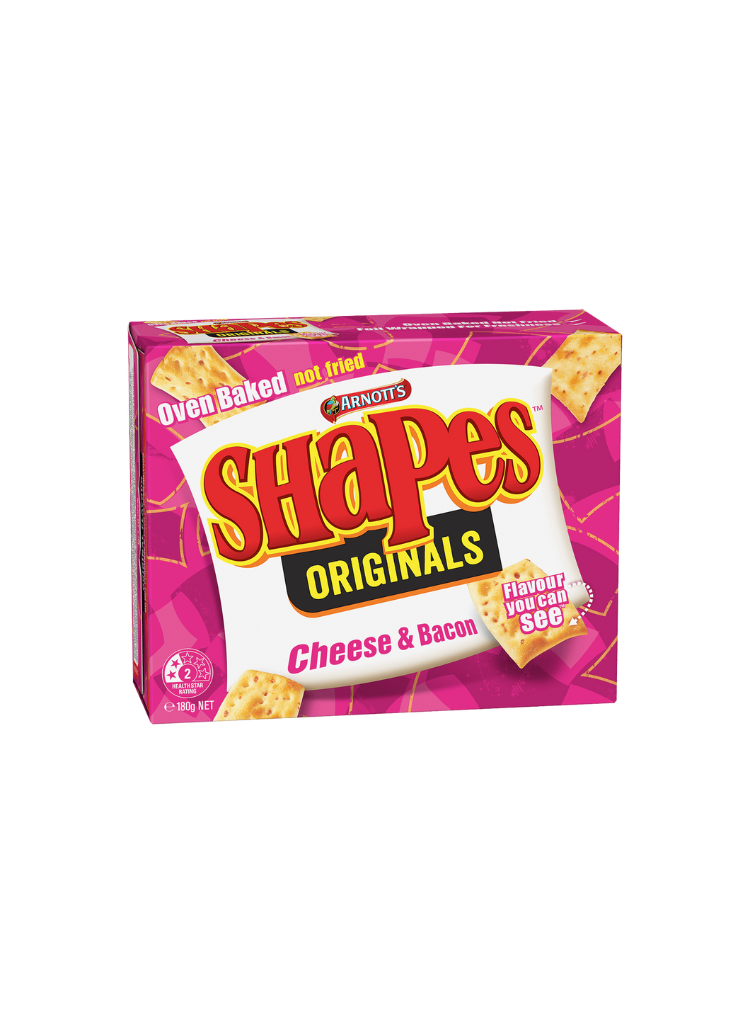 Arnott's Shapes Cheese & Bacon 180g