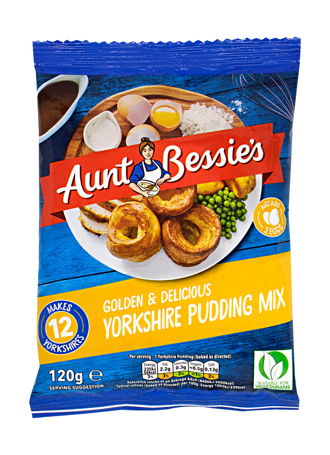 Aunt Bessie's Golden & Delicious Yorkshire Pudding Mix 120g