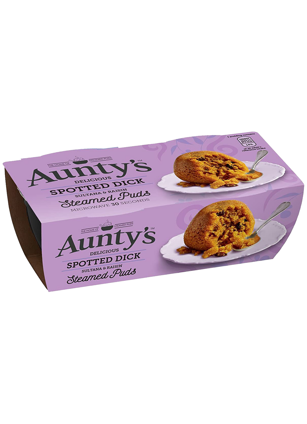 Aunty's Spotted Dick Steamed Puds (2 Puddings) 190g