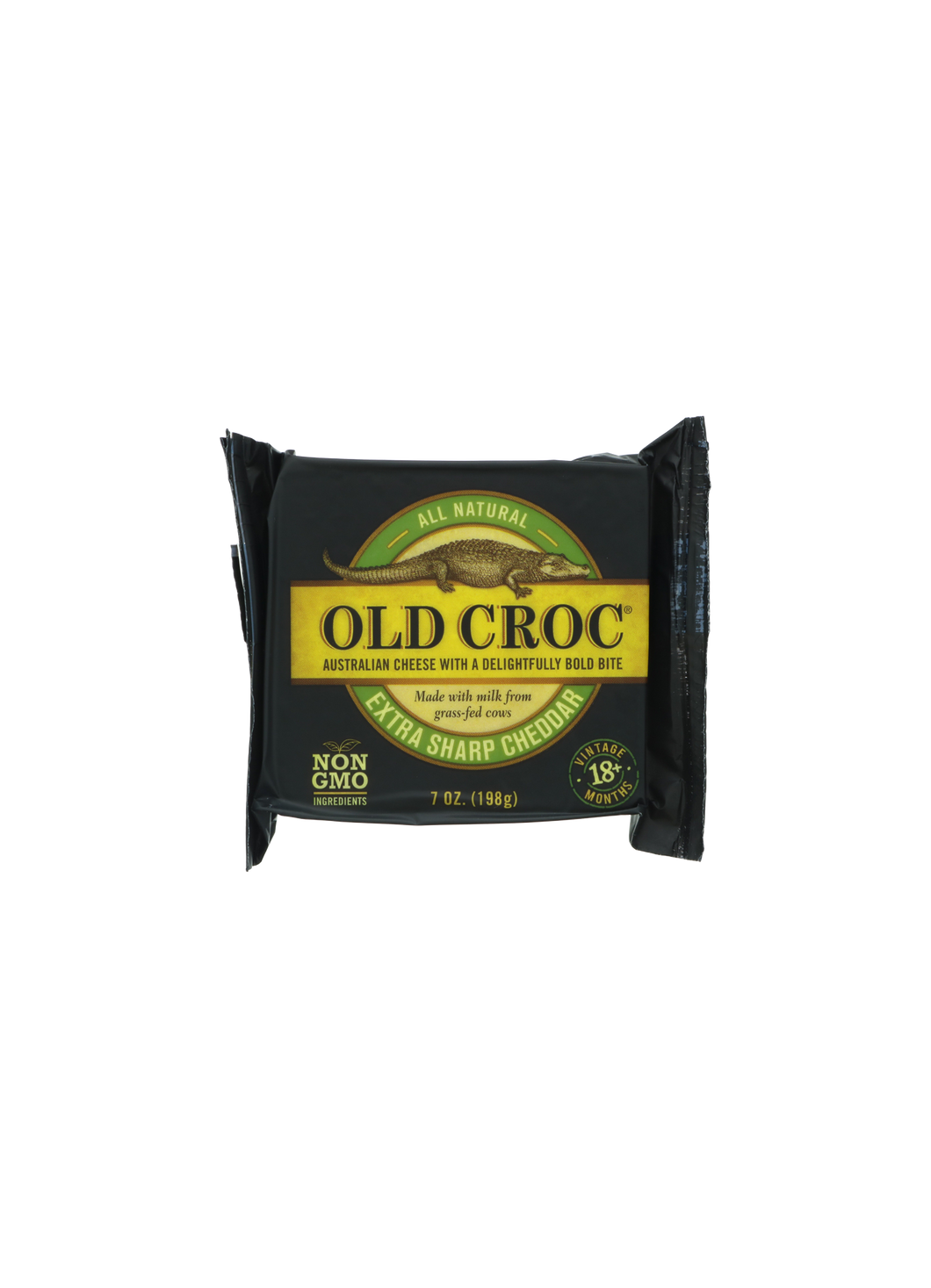 Australia Old Croc Cheese with a Delightful Bold Bite - Extra Sharp Cheddar (198g)