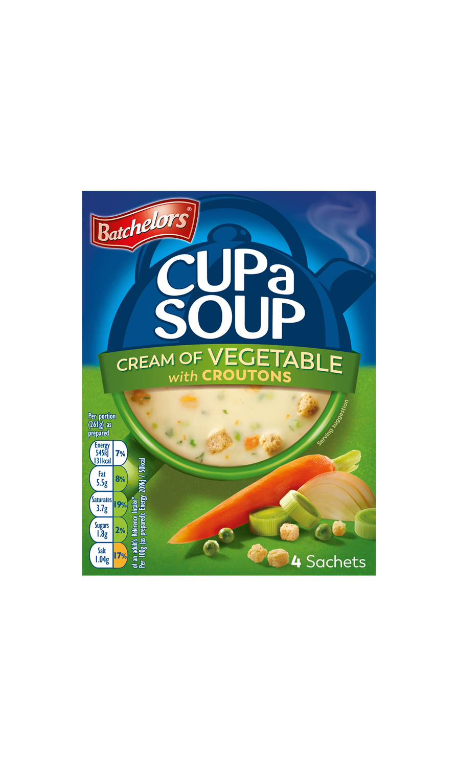 Batchelors Cup a Soup Cream of Vegetable with Croutons 122g