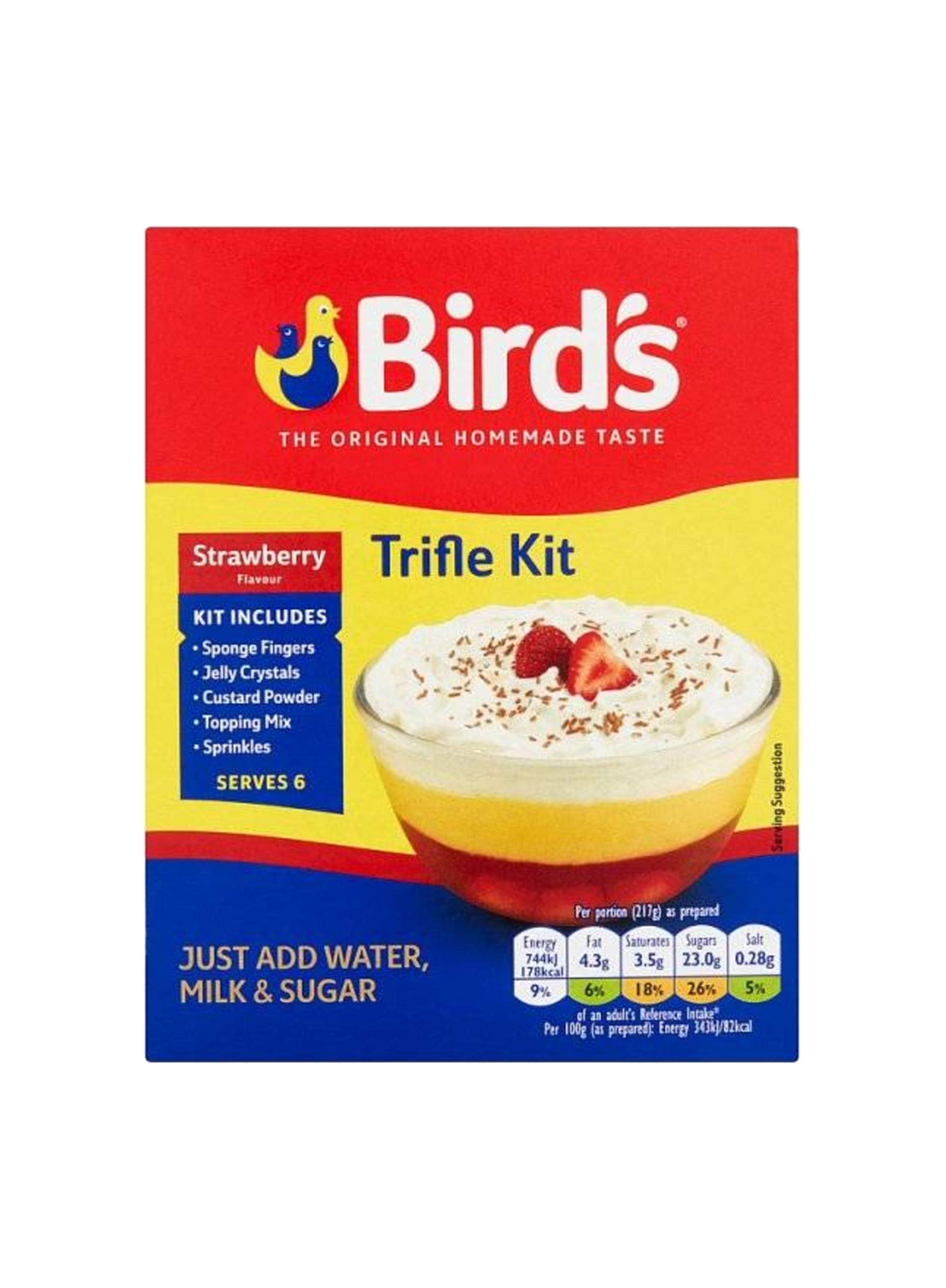 Bird's Trifle Kit Strawberry Flavour 141g
