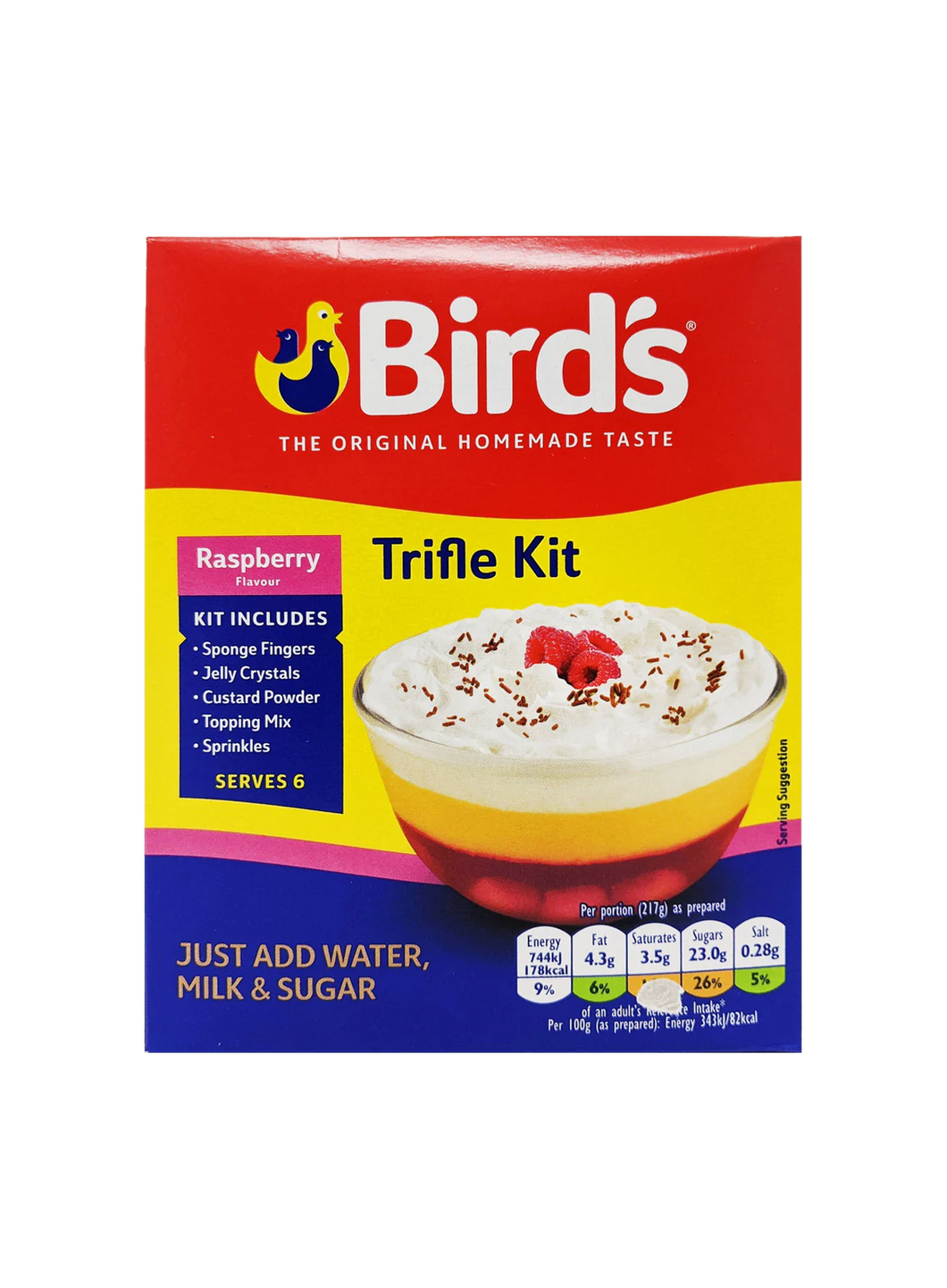 Bird's Trifle Kit Raspberry Flavour 141g