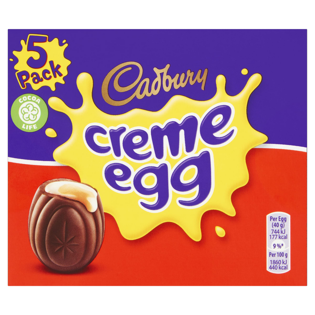 Cadbury Creme Egg Pack (5) Box 200g