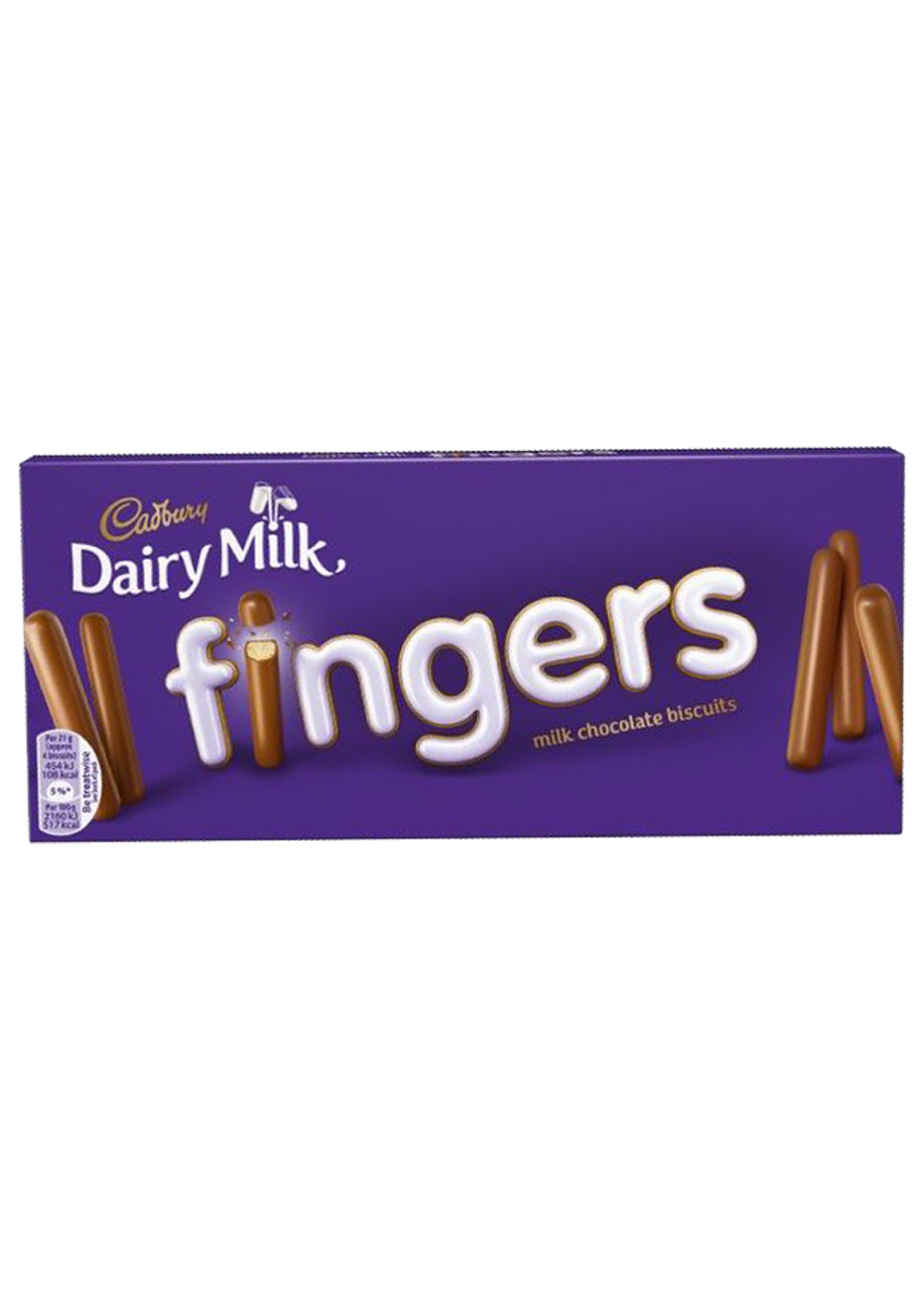 Cadbury Dairy Milk Fingers Milk Chocolate biscuits 114g