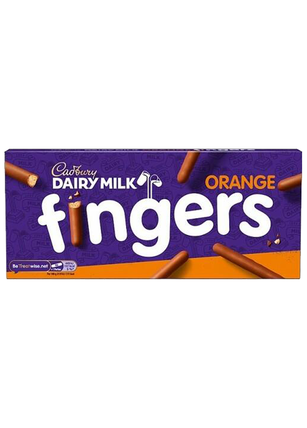 Cadbury Dairy Milk Fingers Orange Biscuits 114g