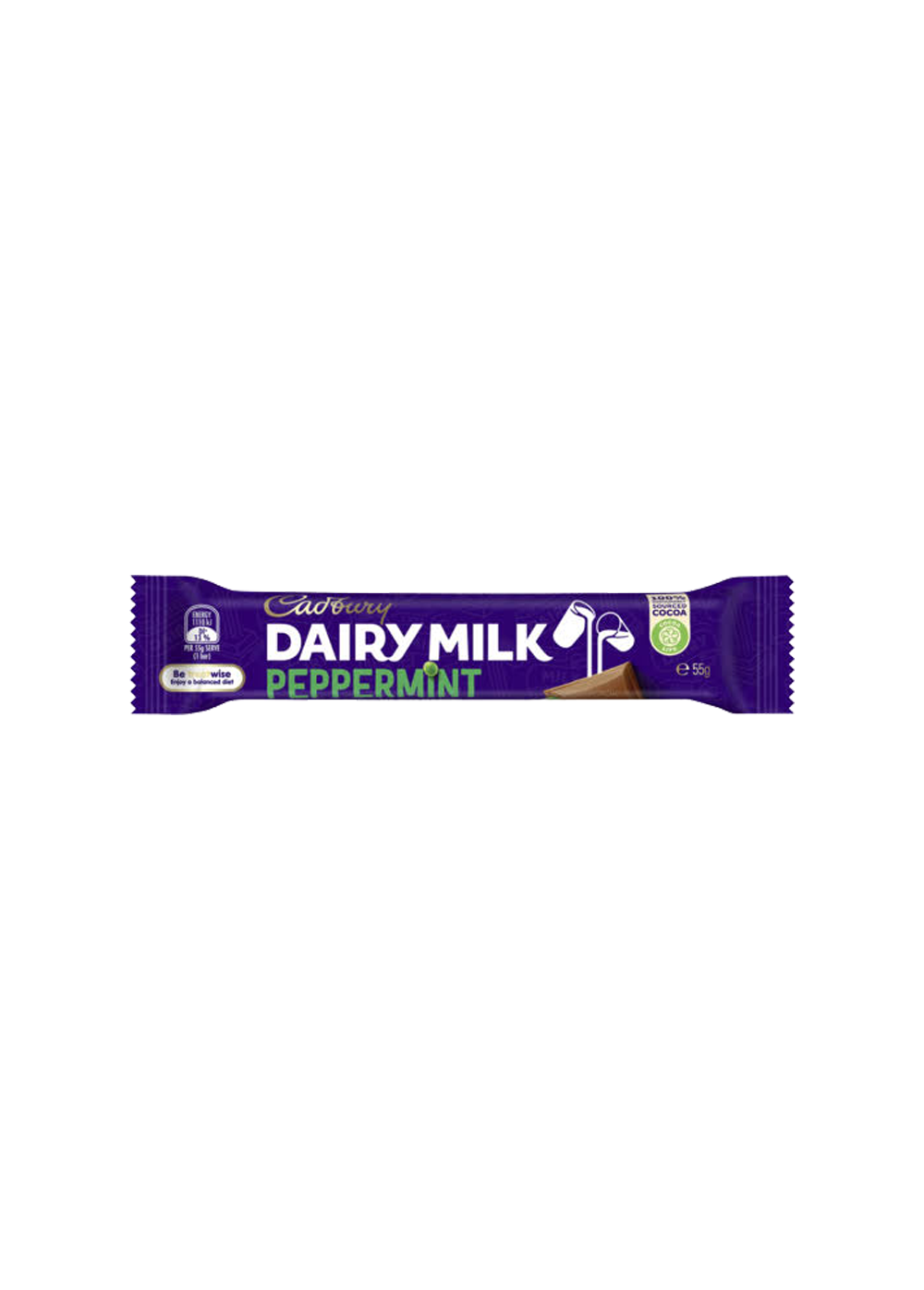 Cadbury Dairy Milk Peppermint Chocolate Bar 55g