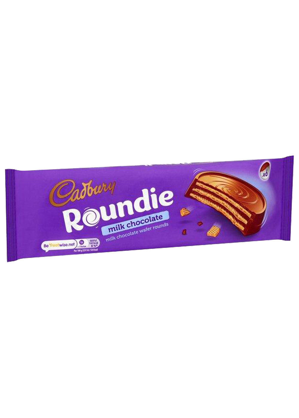 Cadbury Roundie Milk Chocolate 6 Wafer Rounds 180g
