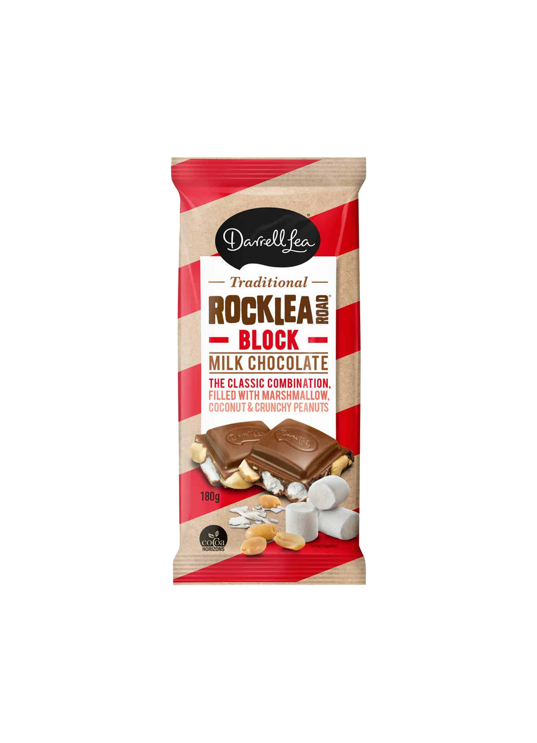 Darrell Lea Rocklea Road Block Milk Chocolate 180g