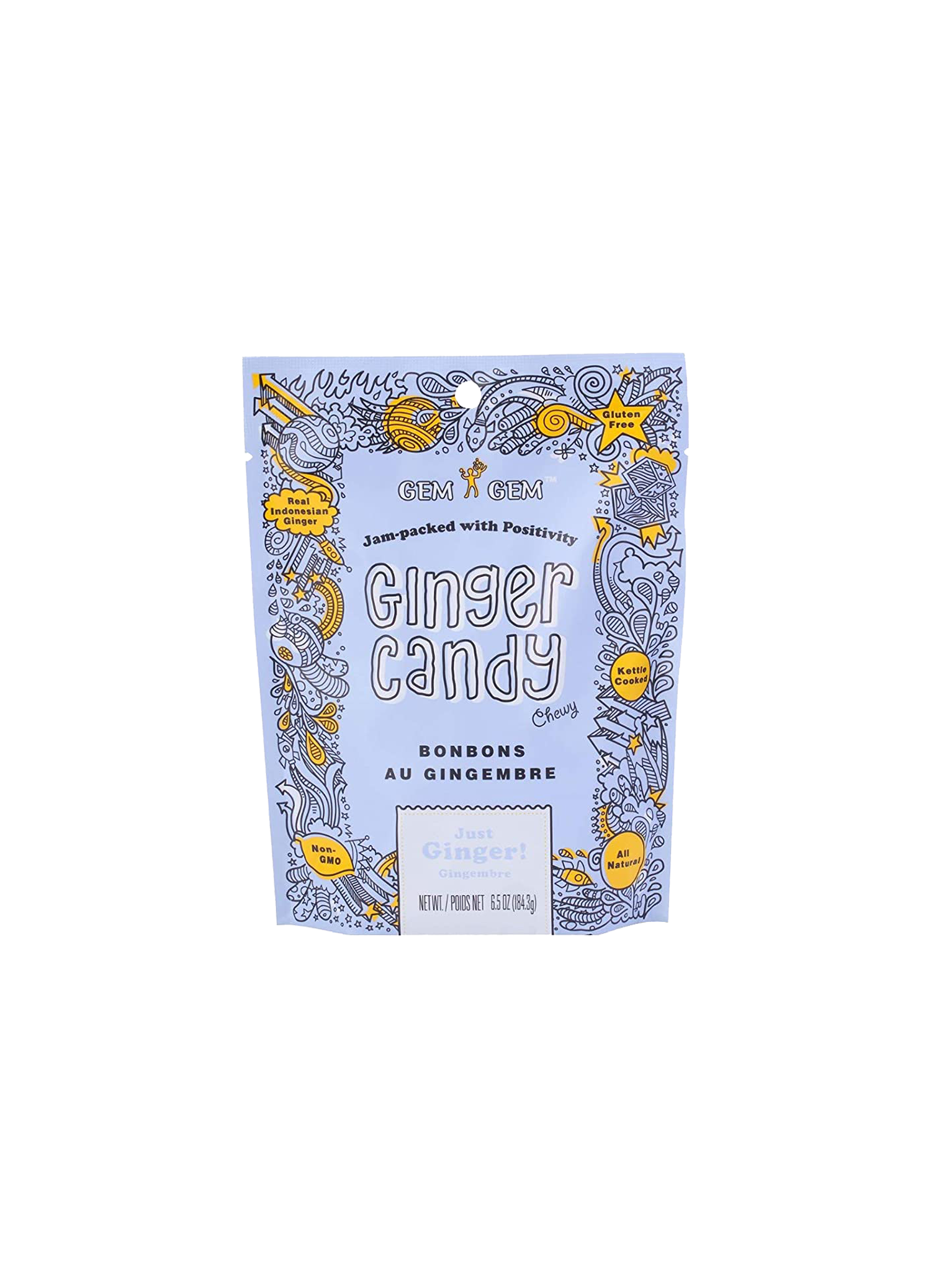 Gem Gem Ginger Candy Bonbons Au Gingembre 184.2g Shi Eurasia