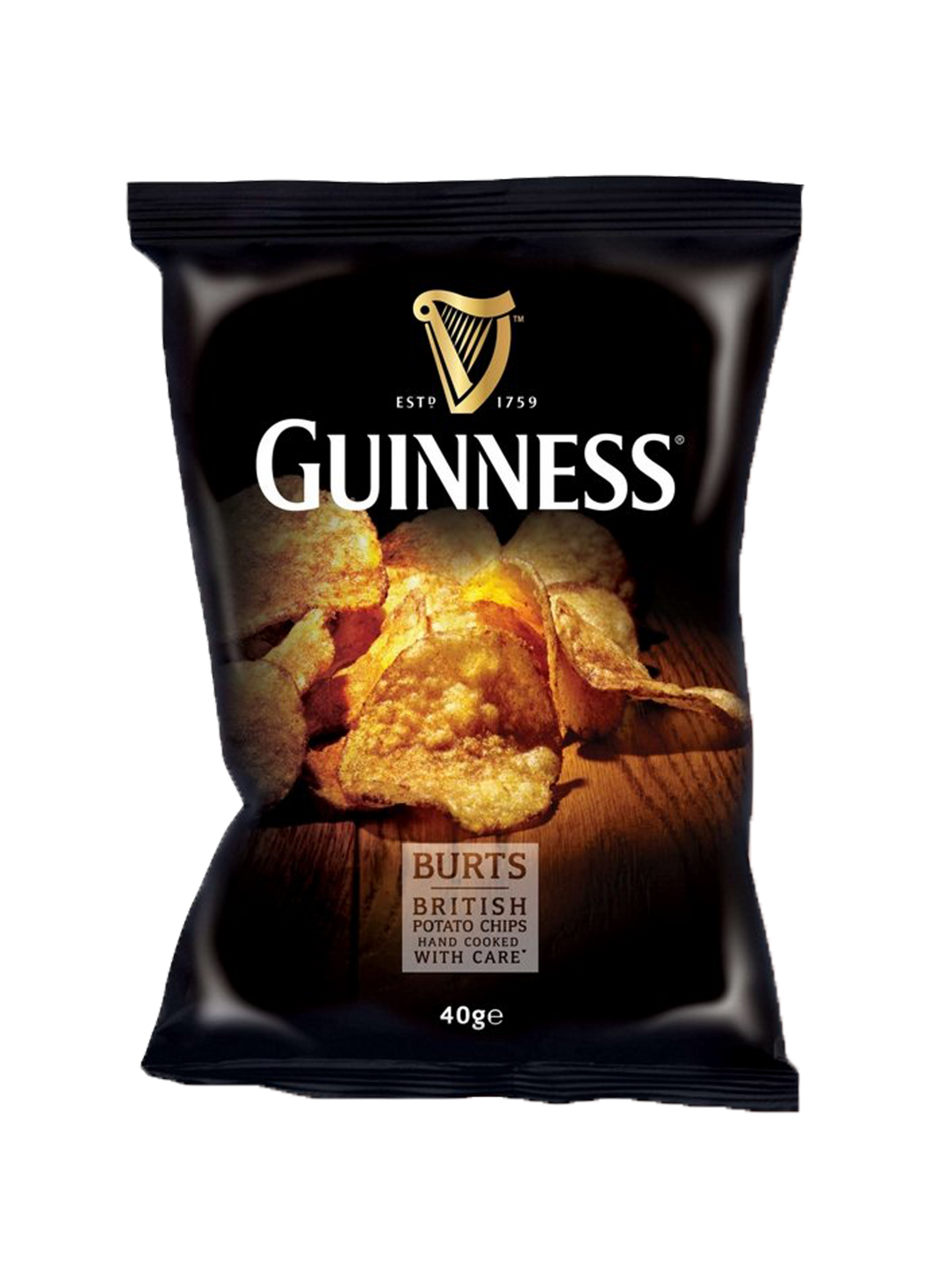Guinness Thick Cut Hand Cooked Potato Chips 40g
