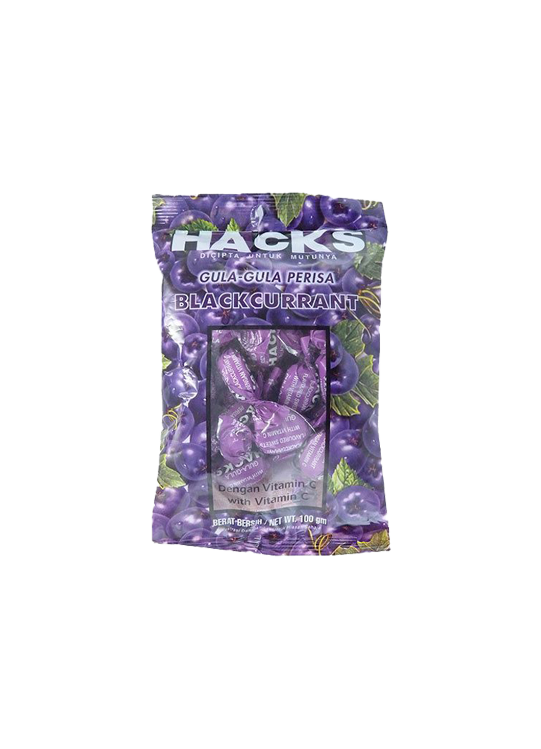 Hacks Blackcurrant Flavoured candies 50g