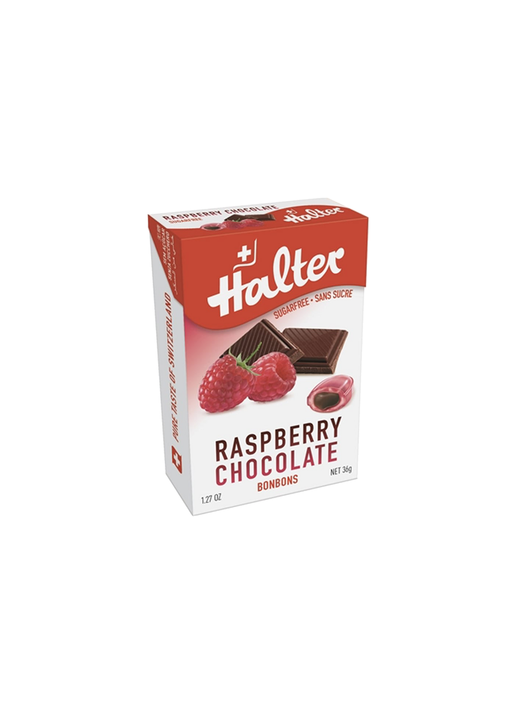 Halter Sugar Free Raspberry Chocolate Filled Bonbons 36g