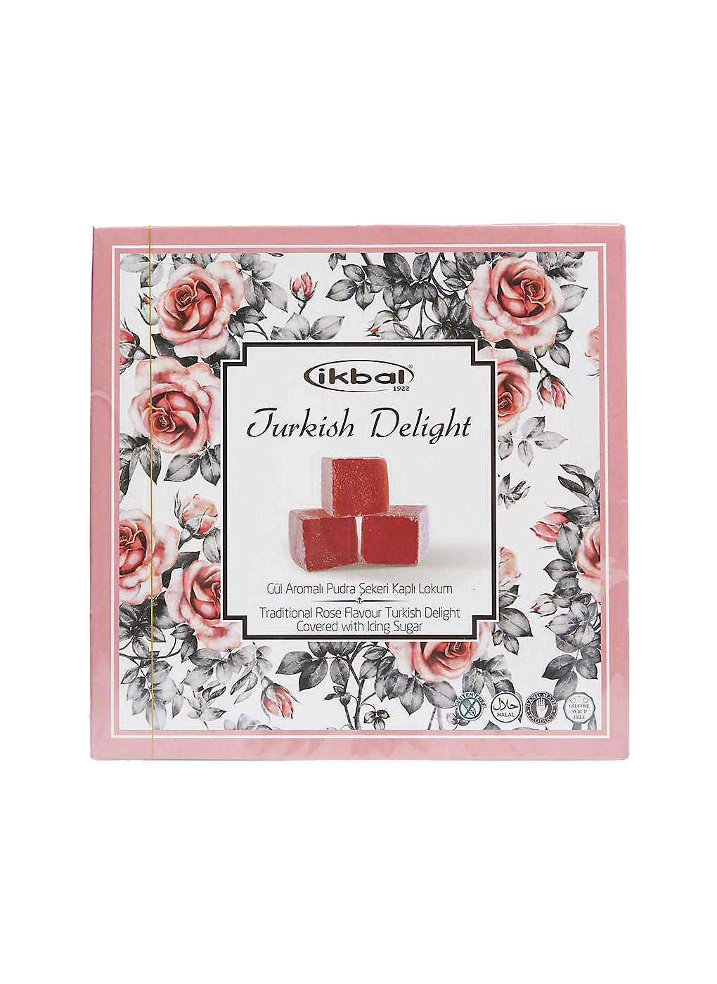 Ikbal Traditional Turkish Delight Rose Flavour 400g