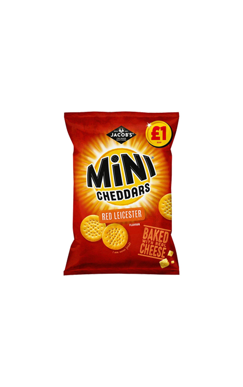 Jacob's Mini Cheddars Red Leicester flavour 25g