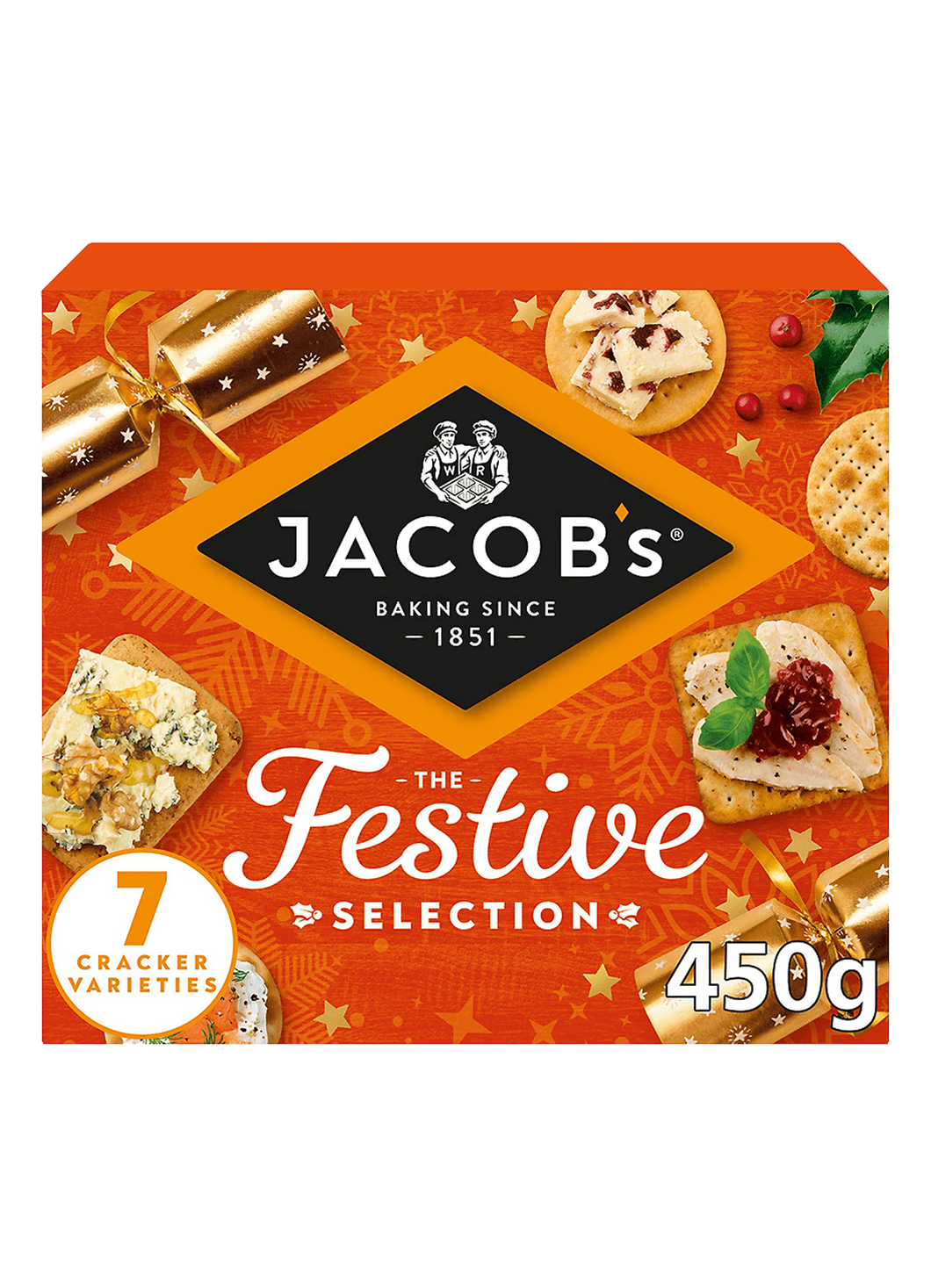 Jacob's The Festive Selection 7 Cracker Varieties 450g