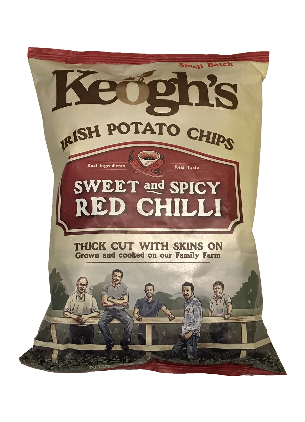 Keogh's Irish Sweet and Spicy Red Chilli Potato Crisps Chips 125g