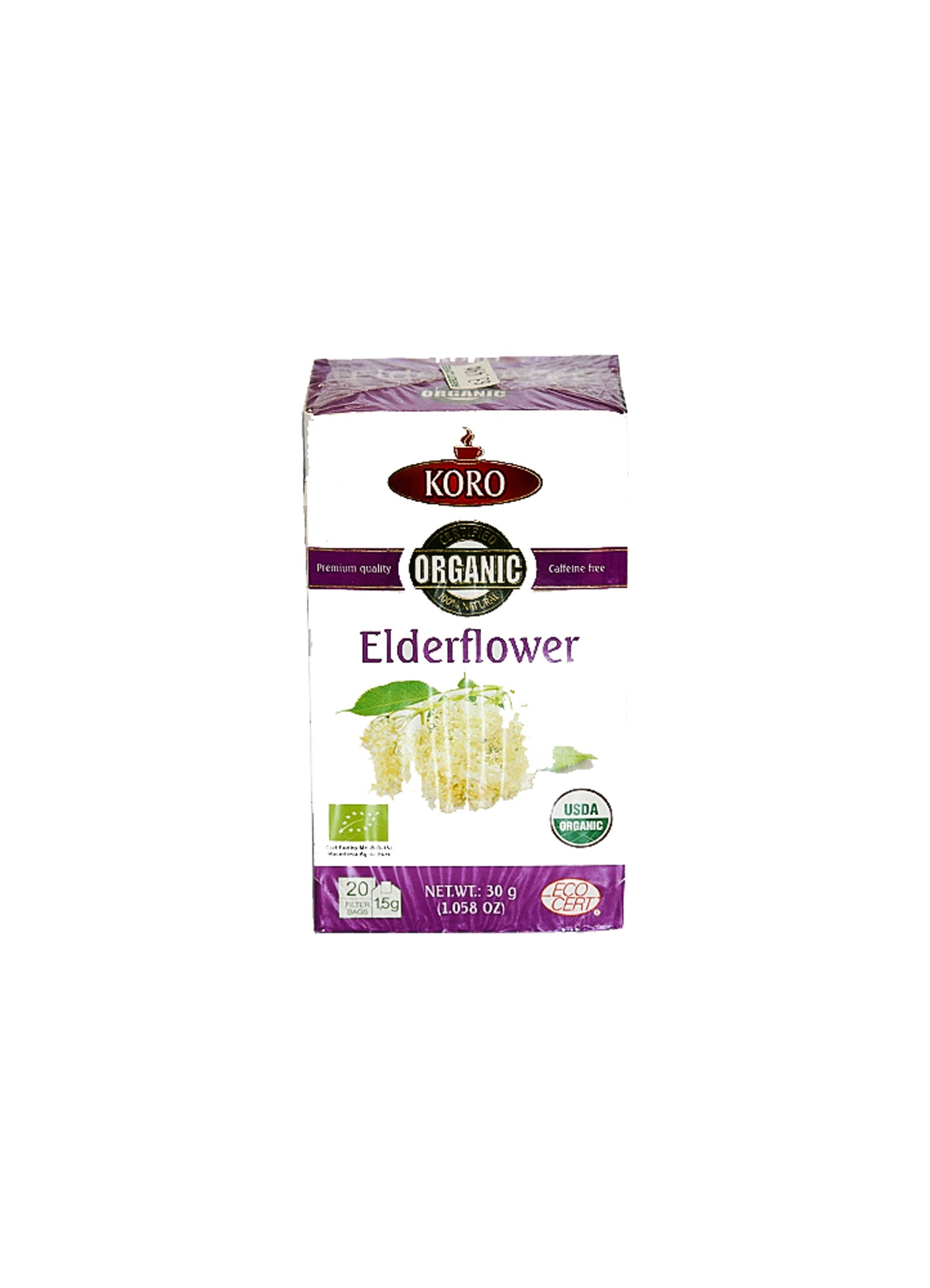 Koro Organic Elderflower Herbal Tea 30g – Shi Eurasia