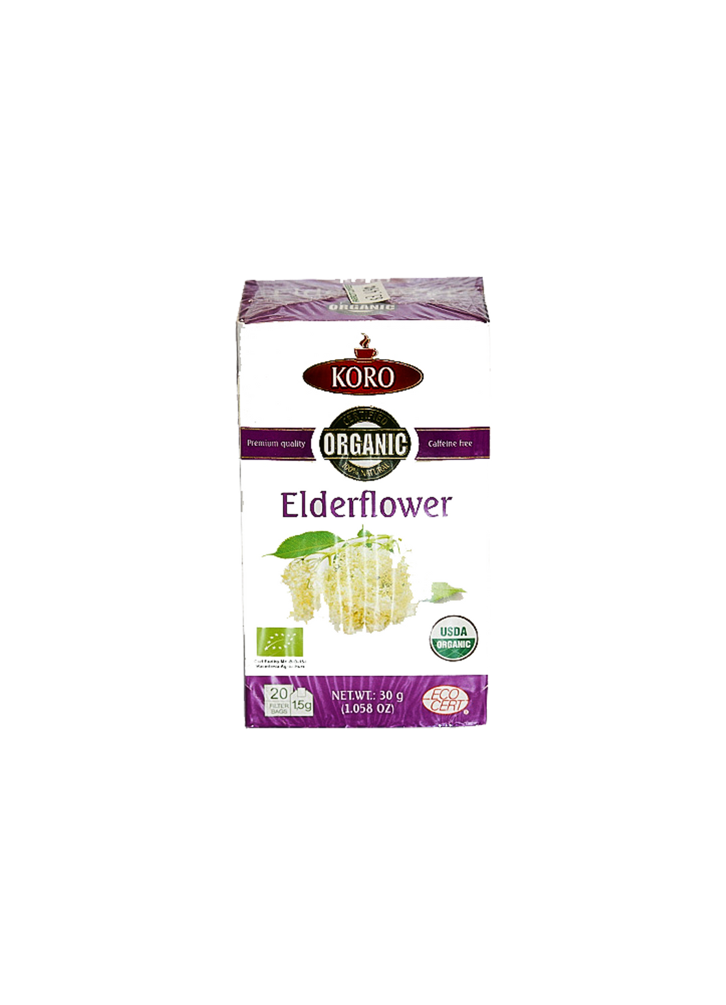 Koro Organic Elderflower Herbal Tea 30g