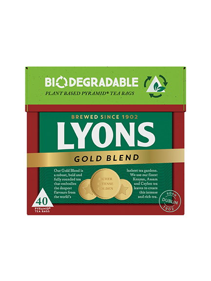 LYONS Gold Blend 40 Pyramid Tea Bags