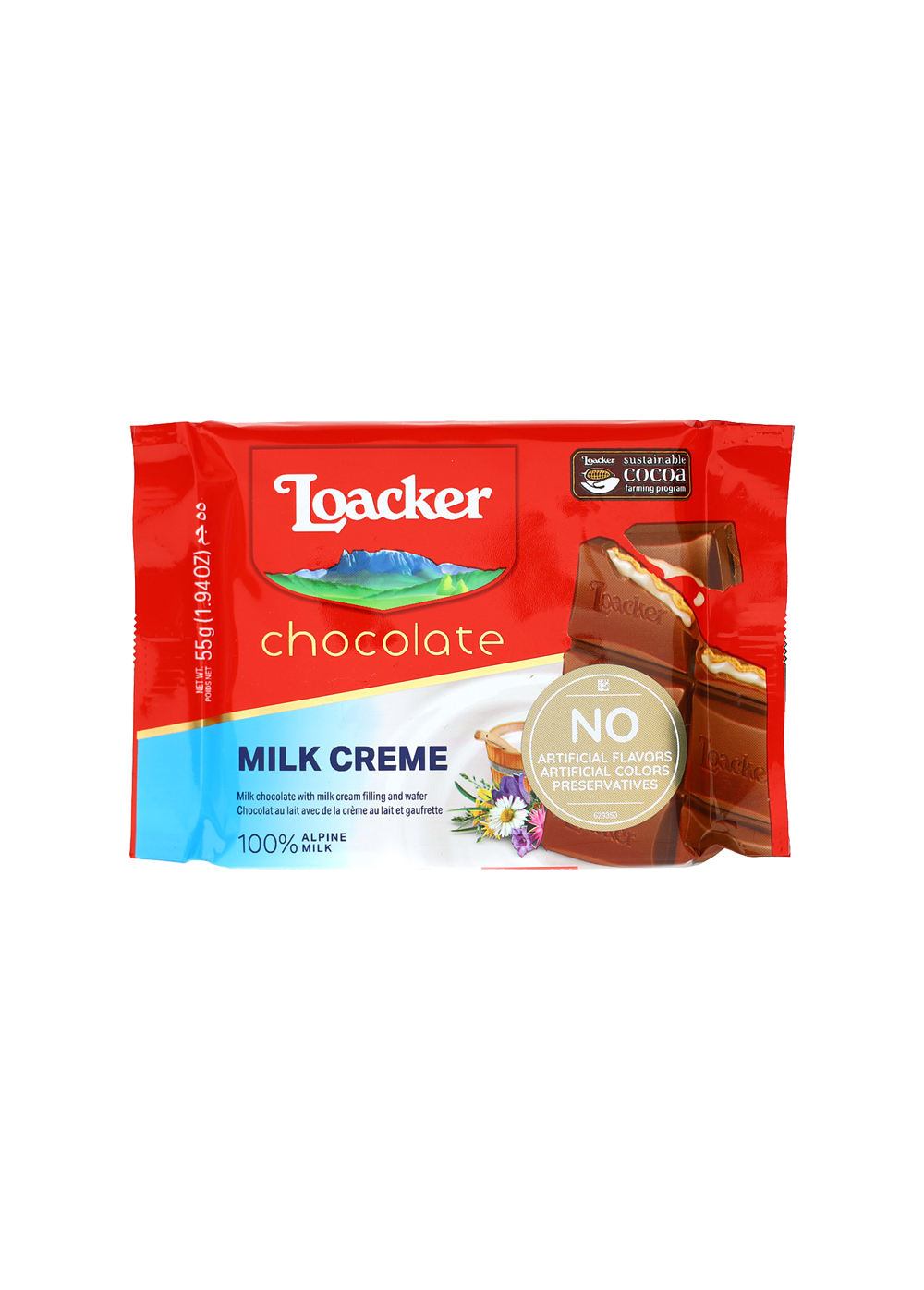 Loacker Chocolate Milk Creme 55g