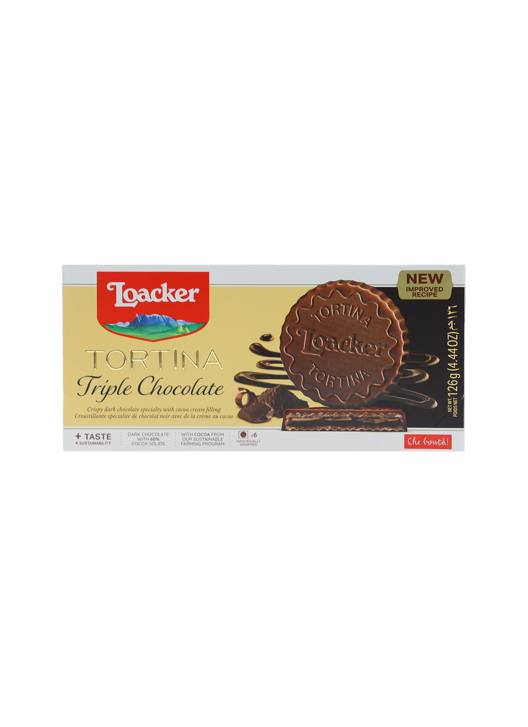 Loacker Tortina Triple Chocolate 126g