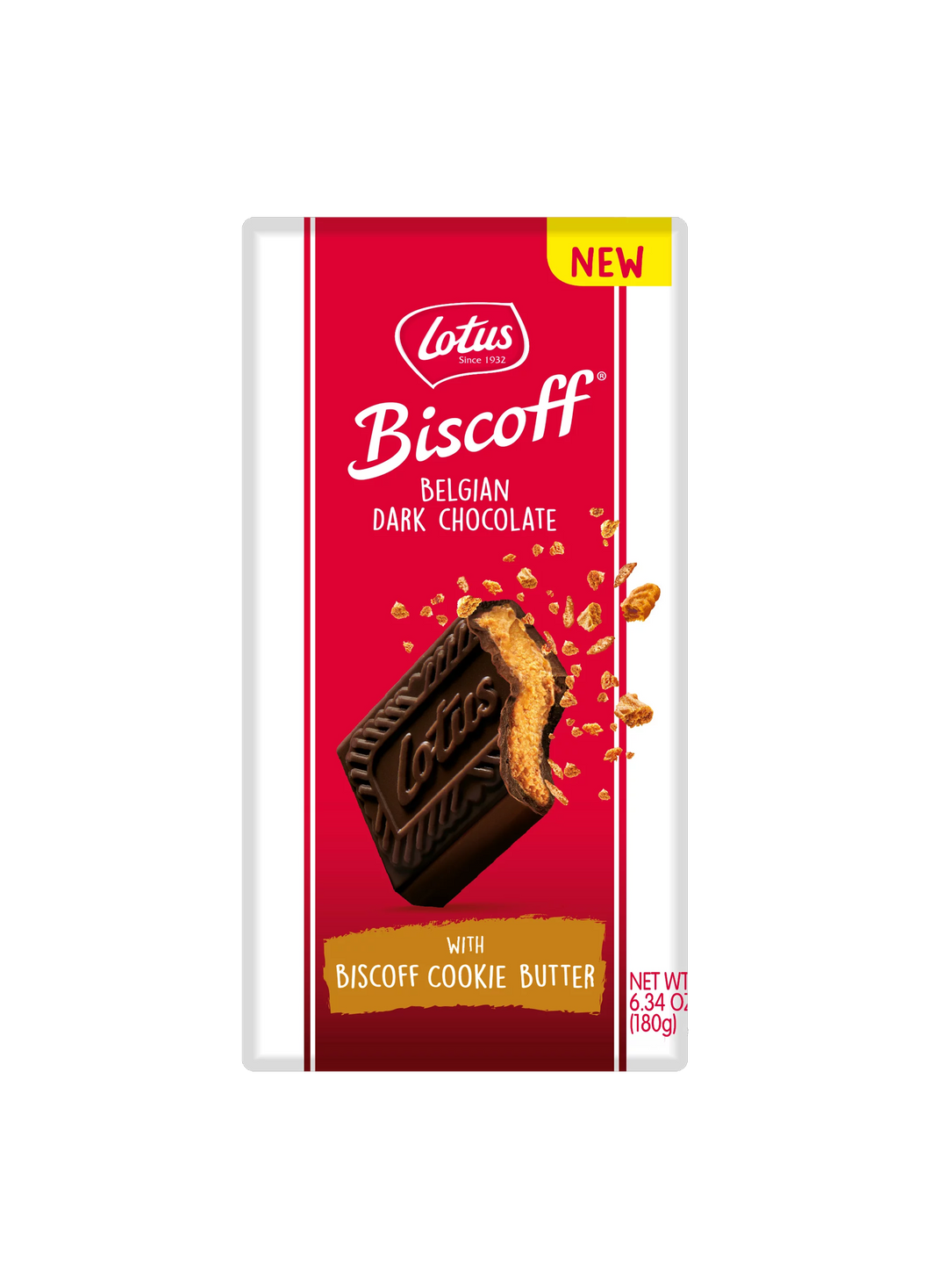 Lotus Biscoff Belgian Dark Chocolate with Biscoff Cookie Butter 180g