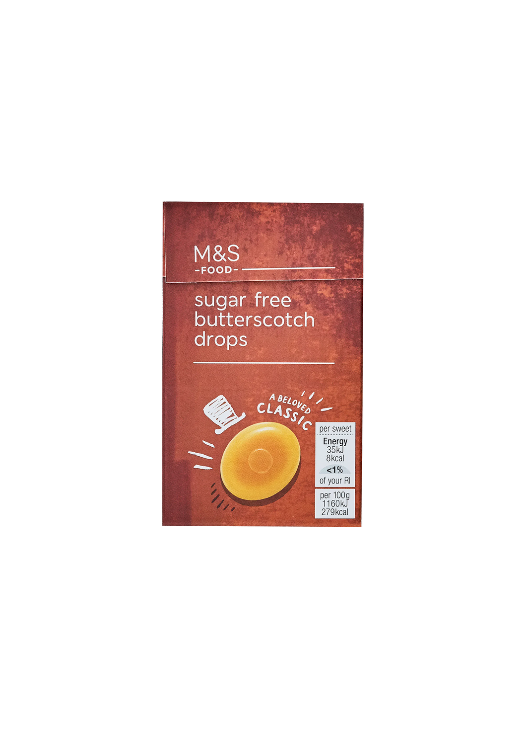 M&S Food Sugar Free Butterscotch Drops 42g