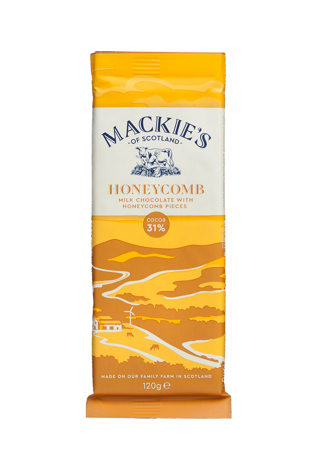 Mackie's Honeycomb Milk Chocolate 120g
