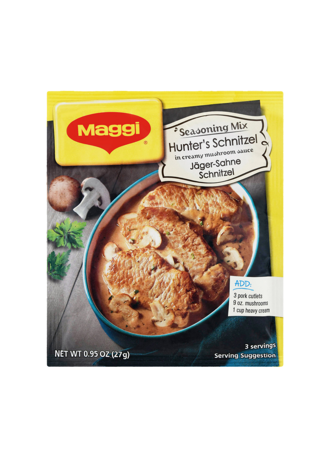 Maggi Seasoning Mix Hunter's Schnitzel in Creamy Mushroom Sauce 27g