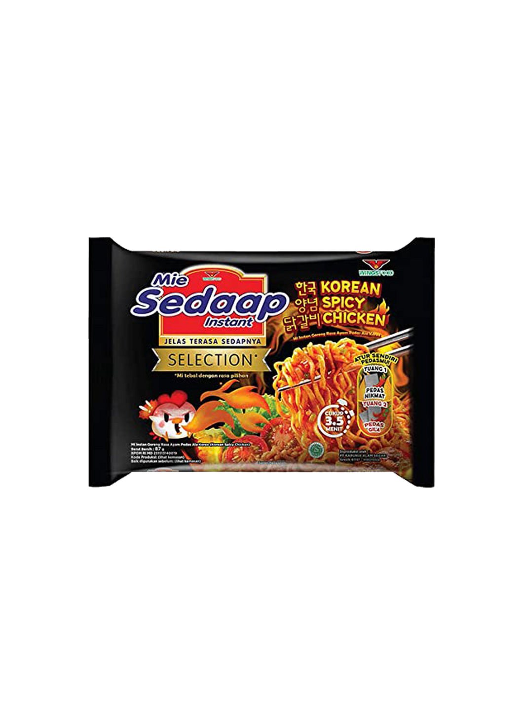 Mi Sedaap Korean Spicy Chicken Mi Goreng Fried Noodles 87g