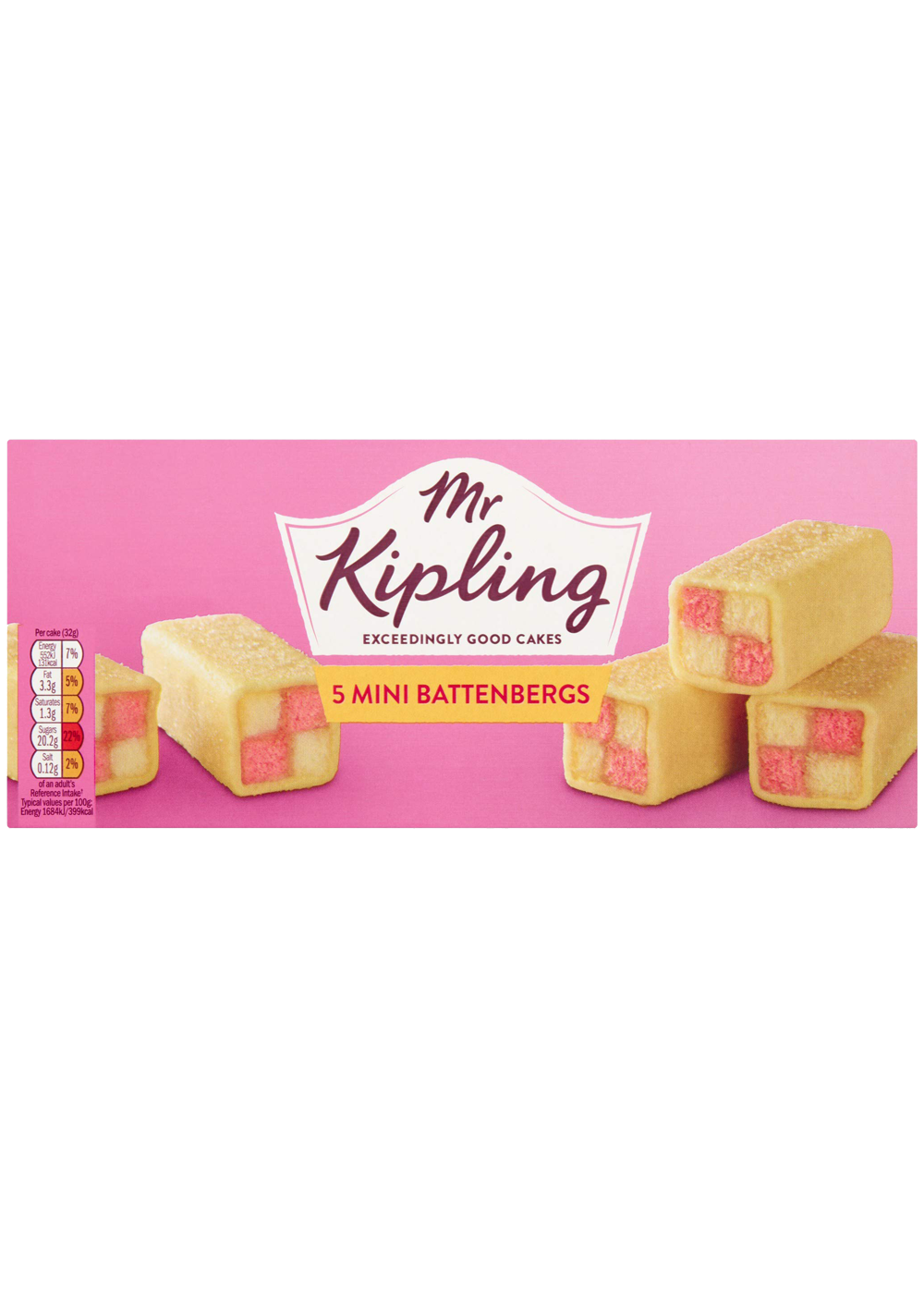 Mr Kipling Exceedingly Good Cakes 5 Mini Battennergs