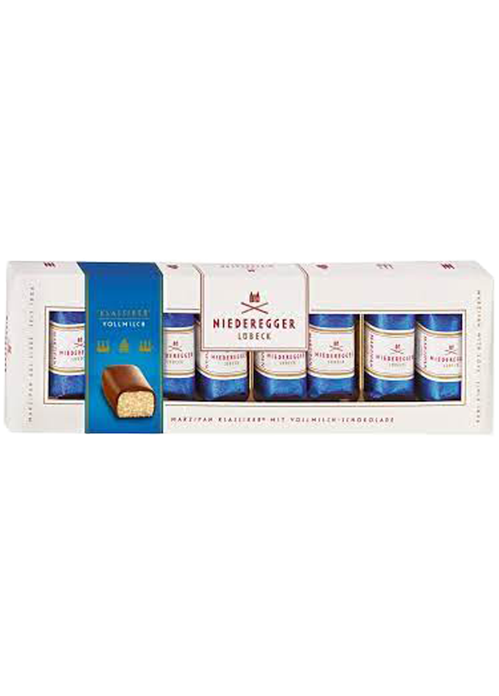 Niederegger Lubeck Praline with Marzipan filling (71%) in milk chocolate (Individuals Only)