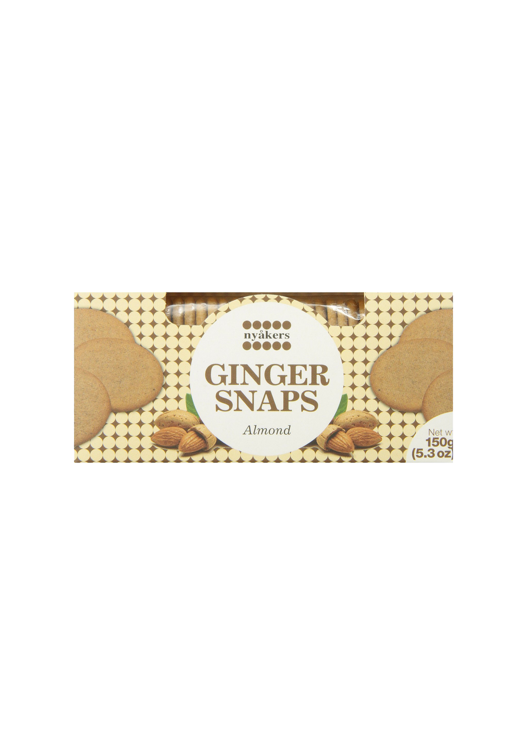 Nyakers Ginger Snaps Artificial Almond Flavor 150g