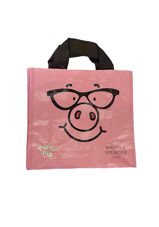 Percy Pig Woven Bag - Small