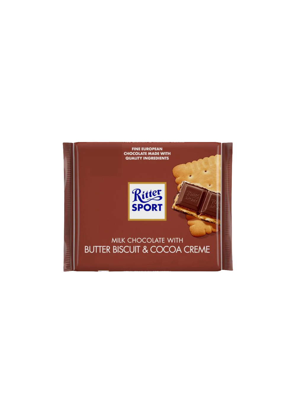 Ritter Sport Milk Chocolate with Butter Biscuit & Cocoa Creme 16.67g