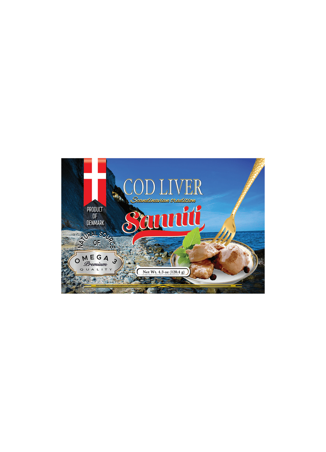 Sanniti Scandinavian Tradition Cod Liver 121g