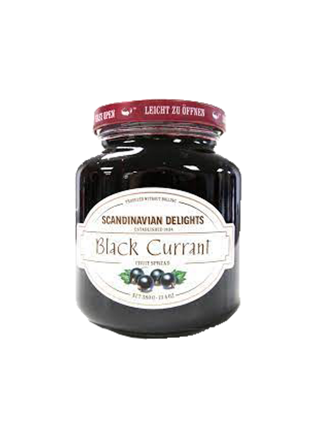 Scandinavian Delights Black Currant 380g