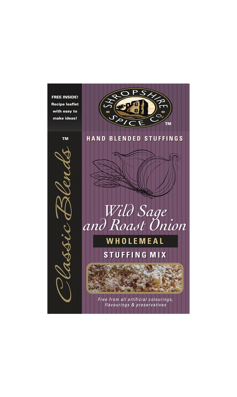 Shropshire Spice Co Wholemeal Stuffing Mix Wild Sage and Roast Onion 150g