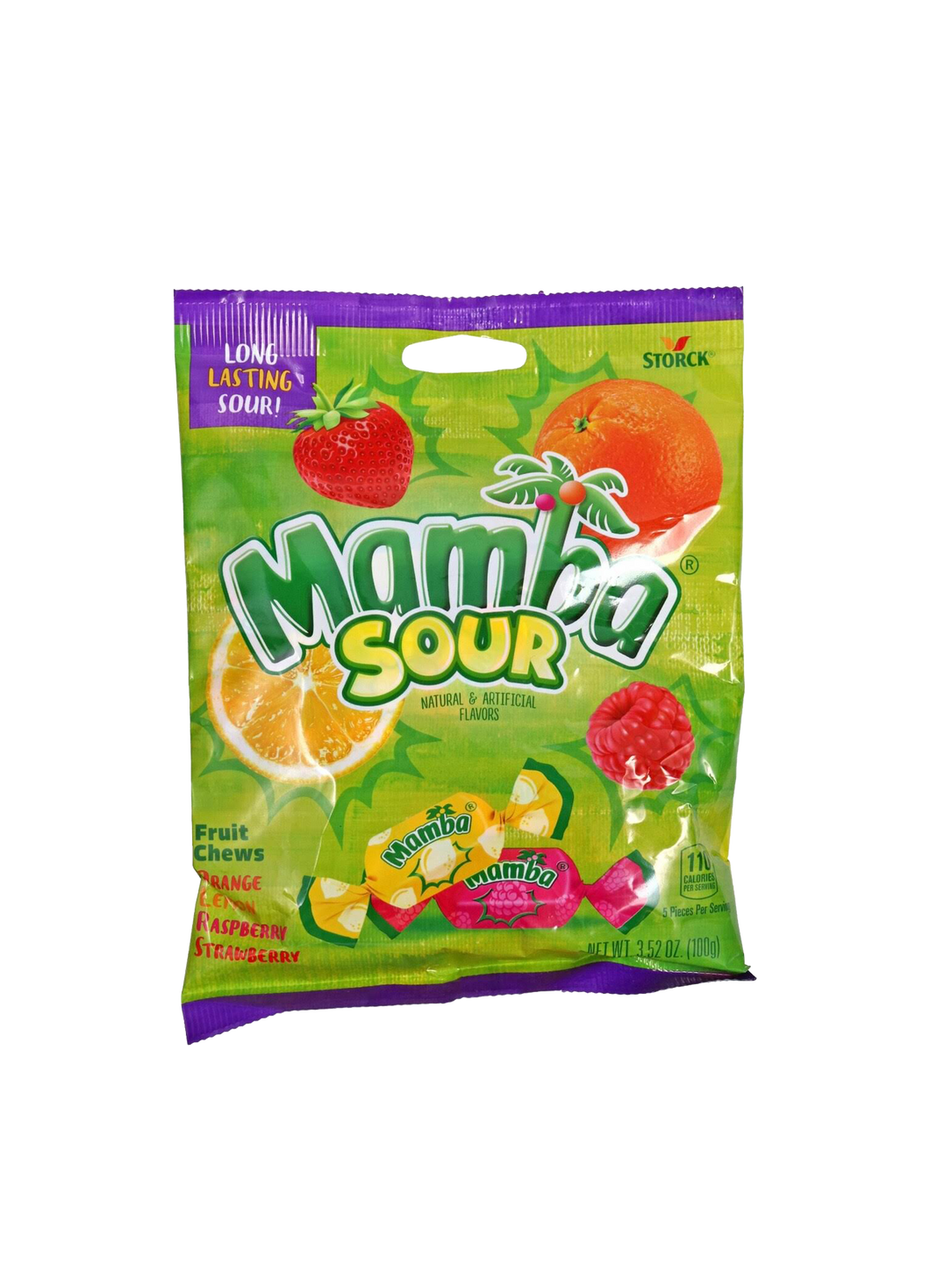 Storck Mamba Sour Fruit Chews Candy 100g