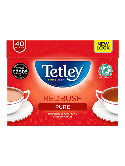 Tetley Redbush Pure Tea 40 Tea bags 100g