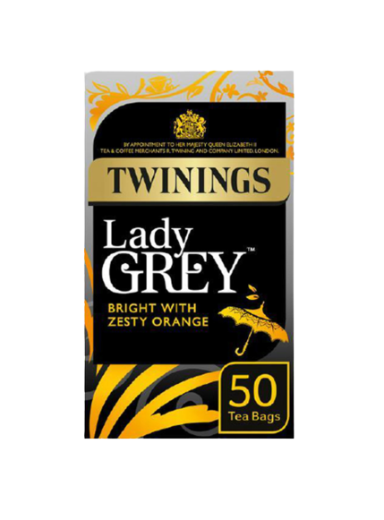 Twinings Lady Grey Bright with Zesty Orange 50 tea bags