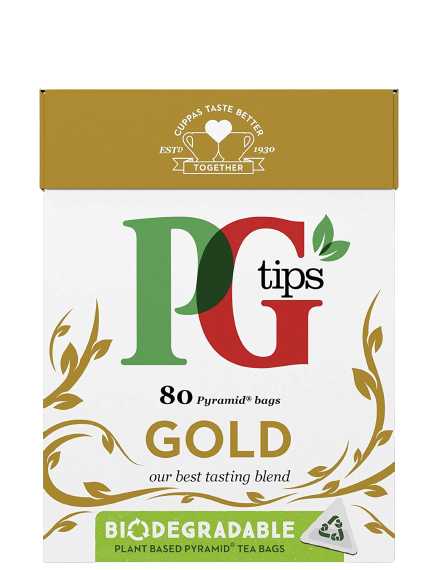 PG tips GOLD 80 Biodegradable Pyramid tea bags