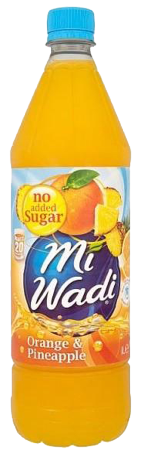 Mi Wadi Orange & Pineapple No Added Sugar 1 Litre