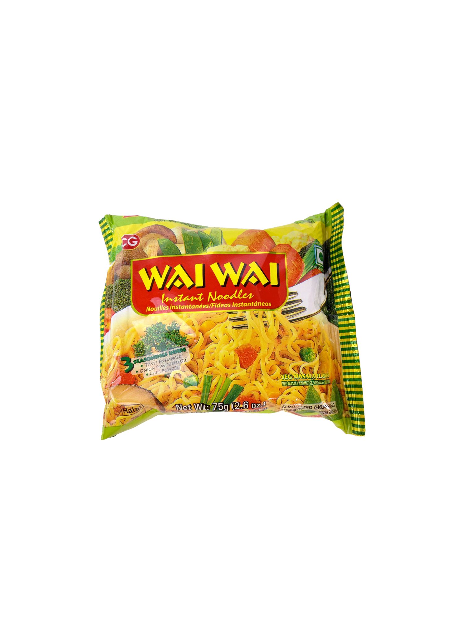 Wai Wai Instant Noodles Veg Masala Flavored 75g – Shi Eurasia