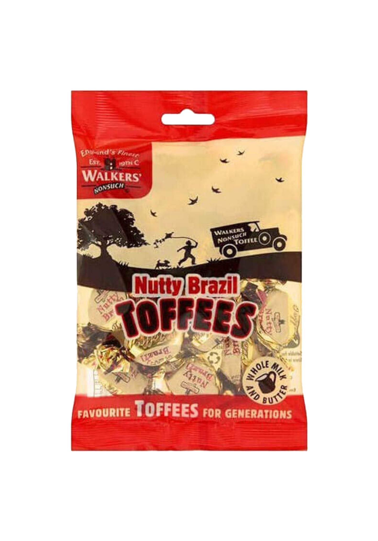 Walker's Nutty Brazil Toffees 150g