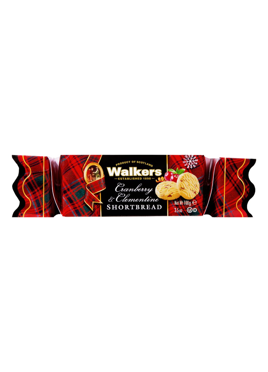 Walkers Cranberry & Clementine Shortbread 100g